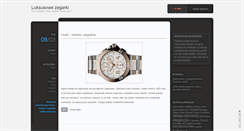 Desktop Screenshot of luksusowezegarki.net
